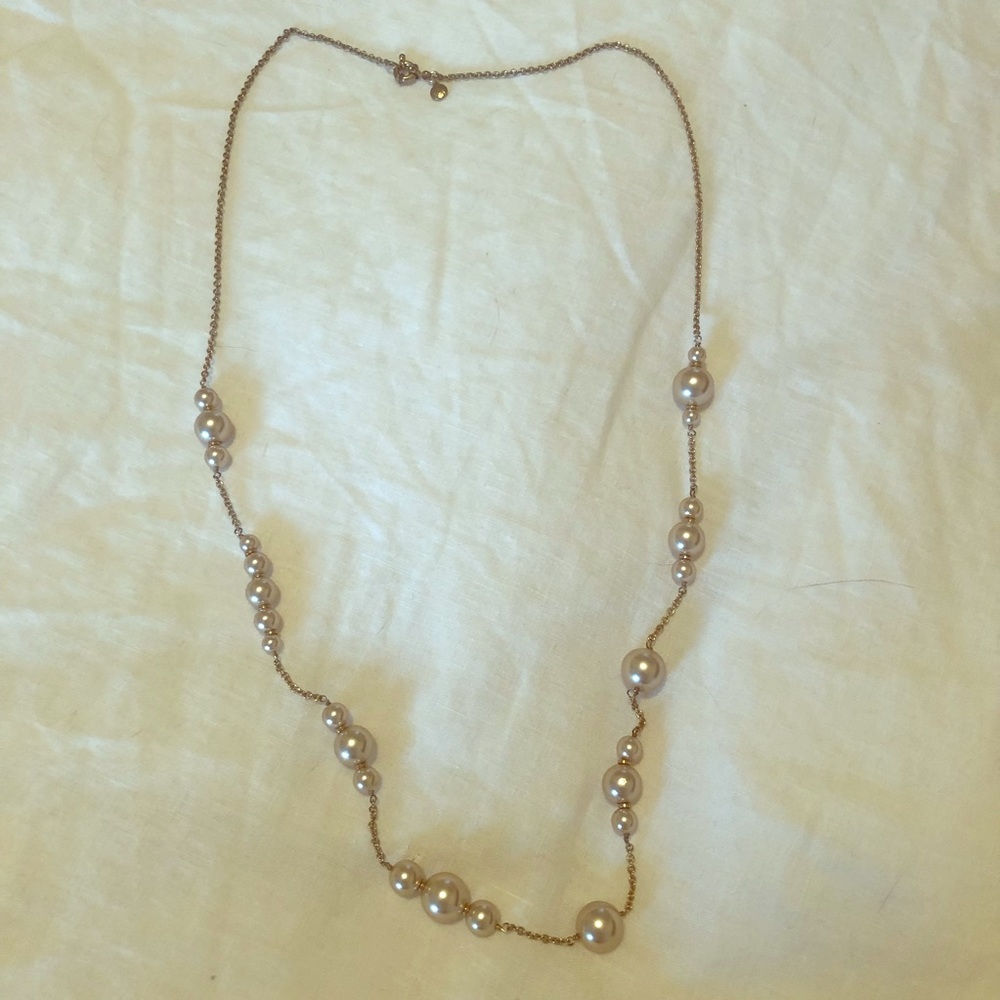 J. Crew long pearl necklace